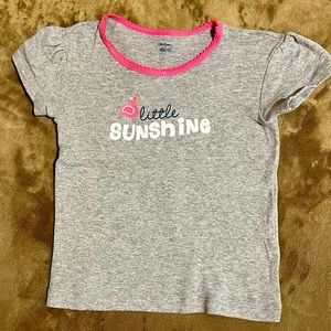 Gerber. girl's shirt size 4, grey.